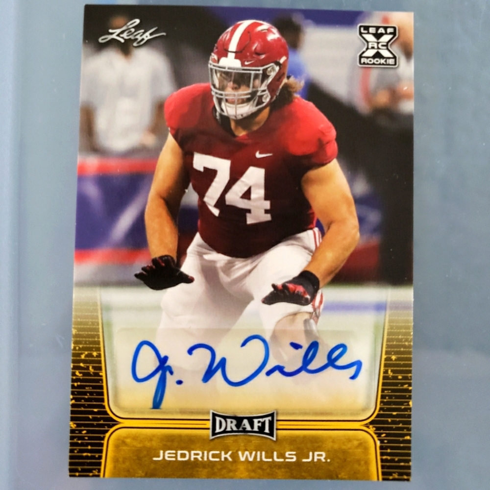 Jedrick  Wills, Jr - LEAF Draft Signatures Rookie Card